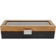 thumbnail image 2 of Organizador Caja De Reloj Caja De Almacenamiento De Exhibición De 6 Ranuras De Madera Maciza Organizador Vintage Clásico Simple, 2 of 7