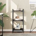 thumbnail image 1 of vidaXL Bookcase 3-Tier Black 40x30x86 cm Engineered Wood, 1 of 5