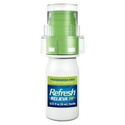 (2 pack) Refresh Relieva PF Preservative-Free Artificial Tears Lubricant Eye Drops, 10 ml