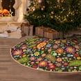 thumbnail image 5 of Rateoe Paisley7 Pattern Christmas Tree Skirt with Ties , Christmas Tree Decorations, Farmhouse Christmas Decor Xmas Holiday Decorations-30", 5 of 6