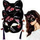 thumbnail image 1 of 2 máscaras Kitsune Neko para cosplay de gato, máscara de mascarada para festivales, accesorios de vestir para fiestas., 1 of 8