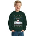 thumbnail image 2 of Wild Bobby Have a Holly Jawlly Christmas, Cute Shark Christmas Sweater | Holiday Unisex Boys Girls Crewneck Graphic Sweatshirt, 2 of 5