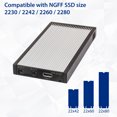 thumbnail image 4 of USB-C to Dual M.2 B-Key RAID External Enclosure SSD Drive. USB 3.1 Type C Enclosure. Support RAID 0, RAID 1, JBOD and Individual Mode, 4 of 6
