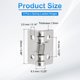 thumbnail image 2 of Bisagras de resorte Uxcell, bisagras de puerta de cierre automático de acero inoxidable, bisagras pequeñas para puerta de gabinete 1", 2 of 6