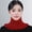 Wine, variant on Women Rib Knit Mock Turtleneck Neck Warmer, Solid Ruffled Edge False Collar, Stretchy Knitted Neck Gaiter for Fall Winter Warm Layering Wine One Size