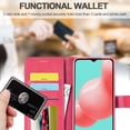 thumbnail image 6 of Case for Galaxy A32 5G [Not fit A32 4G], PU Leather Wallet Folio Flip Magnetic Buckle Slim Back Cover Built-in Card Holder Slot and Stand for Samsung Galaxy A32 5G (Rosered), 6 of 14