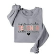 thumbnail image 4 of Clearance! Yajing Oversized Sweatshirt for Women Sweatshirt for Women My Favorite Teacher Call Me Mom Fleece Sweatshirt Funny Teacher Life Crewneck Pullover Tops M Gray, 4 of 6