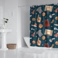 thumbnail image 2 of Blue Basketball Related Items Pattern Shower Curtain 84"x72" ,Bathroom Decorative Shower Curtains Set with 12 Hooks,Modern Waterproof Washable Shower Curtain, 2 of 6