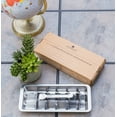 EcoFriendly Stainless Steel Ice Cube Tray with Easy Release Handle