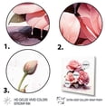 thumbnail image 3 of Designart "Stacked Rose on Spiritual Stones in Pink III" Floral Framed Wall Art Decor - Traditional Pink Rose Entryway Framed Wall Art, 3 of 6