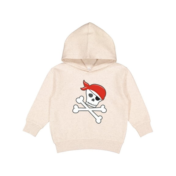 Inktastic Pirate Skull and Crossbones Toddler Hoodie
