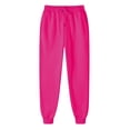 thumbnail image 4 of cfhntfmh Jogger Sweatpants for Women High Elastic Waist Drawstring Athletic Pants with Pockets Casual Winter Pants (Hot Pink,3X-Large), 4 of 5