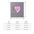 thumbnail image 3 of Vibrant Multicolored Heart Flannel Blanket - Soft Cozy and Warm for Sofa Travel Bed and Chair - Perfect for Comfort, 3 of 5