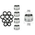 thumbnail image 3 of 5 Pcs Faucet Adapter Kit Water Purifier Aerator Connector Brass Aerator Adapter, 3 of 19
