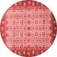 thumbnail image 1 of Ahgly Company Indoor Round Oriental Red Traditional Area Rugs, 5' Round, 1 of 4