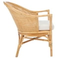 thumbnail image 3 of SAFAVIEH Dustin Rattan Accent Chair w/ Cushion, Natural, 3 of 7