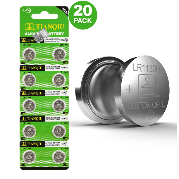 Tianqiu Lr1130 Ag10 3a Lr1130h 1 5v Alkaline Coin Cell Batteries Batteries Walmart Com Walmart Com