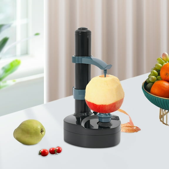 ChicHomey Electric Automatic Hands-Free Peeler,Durable Stainless Steel Blade,Adjustable Fruit/Vegetable Peeler for Apples/Pears