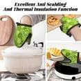 thumbnail image 3 of lightgreen Lemon Oven Mitts Heat Resistant - Soft Lining Silicone Mini Oven Mitts with HangingLoop, Kitchen Oven Gloves Heat Resistant 500℉ for Cooking Baking Microwave, 3 of 7