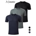 thumbnail image 5 of Col Rond Respirant Séchage Rapide Couleur Unie pour Hommes, 5 of 5