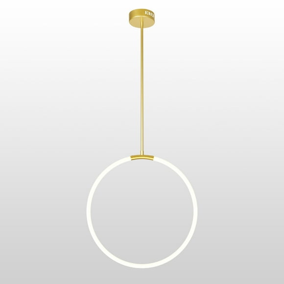 1 Light LED Chandelier with Satin Gold finish