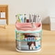 thumbnail image 5 of Armario de escritorio, caja de almacenamiento, estante pequeño, organizador de oficina, almacenamiento vertical, metal resistente, diseño de 2 niveles, para dormitorio,Wsvlmg, 5 of 7