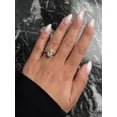 thumbnail image 3 of Gaspara Oval Cut Moissanite Bezel Set Solitaire Engagement Ring For Women's 925 Sterling Silver, 3 of 4