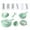 Green, variant on Koszal 1 Set Manual Detachable Vegetable Chopper ABS Bailer Colander Food Chopper for Slicing