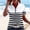 Black, variant on BUIGTTKLOP Women Shirts for Work,Short Sleeve Summer Golf Tops Button Basic Striped Shirts Casual Collared Dressy Blouses