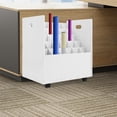 thumbnail image 2 of Blue Print Storage Organizer, 30 Slots Mobile Roll File Cart Blueprint Cabinet with Wheels File Storage Rack Roll Document Holder for Office and Home (White), 2 of 18