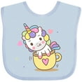 thumbnail image 3 of Inktastic Teacup Unicorn Boys or Girls Baby Bib, 3 of 4