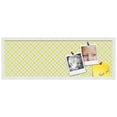 thumbnail image 2 of PinPix 36x12 Custom Cork Bulletin Board Argyle Bright Yellow Poster Board Has a Fabric Style Canvas Finish, Framed in Argyle Bright Yellow, by ArtToFrames (PinPix-647), 2 of 6