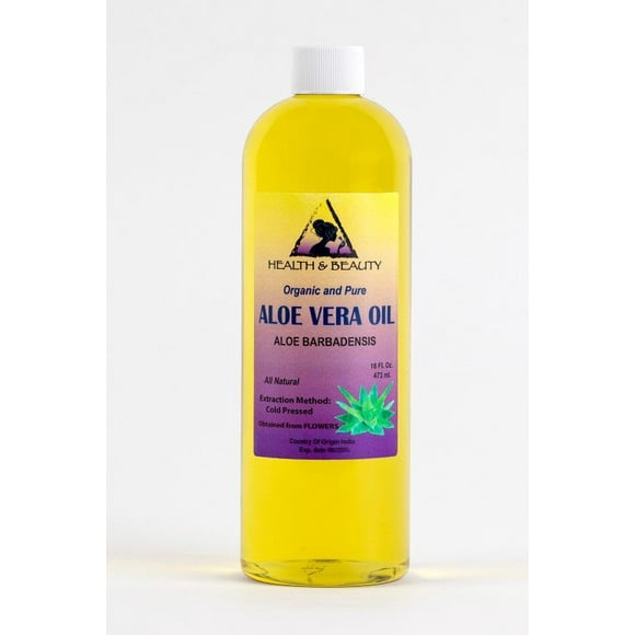 Aloe vera oil organic carrier cold pressed premium natural 100% pure 16 oz