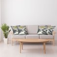 thumbnail image 4 of Ambesonne Lake Throw Pillow Cover Pack of 4, Mandala and Mountain Panorama, 4 Pcs-36"x36", Yellow and Grey, 4 of 5