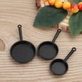 thumbnail image 3 of 1 12 Scale Miniature Cookware Mini Dollhouse Playing House Kitchen Furniture Frypan Saucepan Model Doll Accessories, 3 of 7