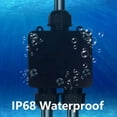 thumbnail image 3 of Waterproof Junction Box IP68 Outdoor Gland Electrical Junction Box with 3 Cable Connector for 4-15 mm Diameter Cable, 3 of 9