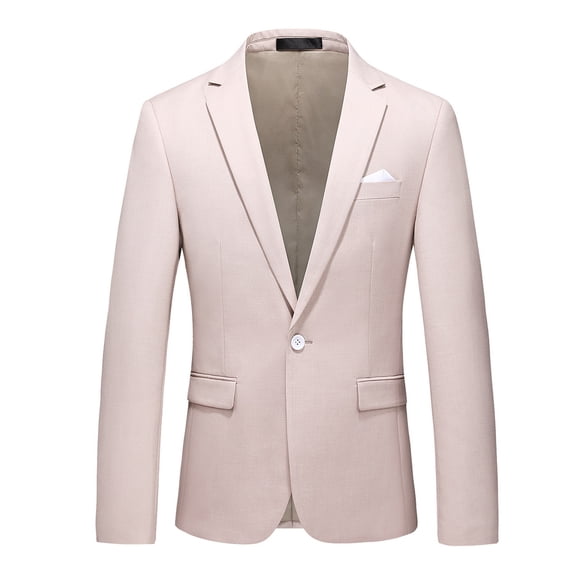 sususu Mens Travel Blazer,Men's Suit,Modern Business Casual Button Suit Jacket Solid Color Tailored Coat for Wear and formal Events