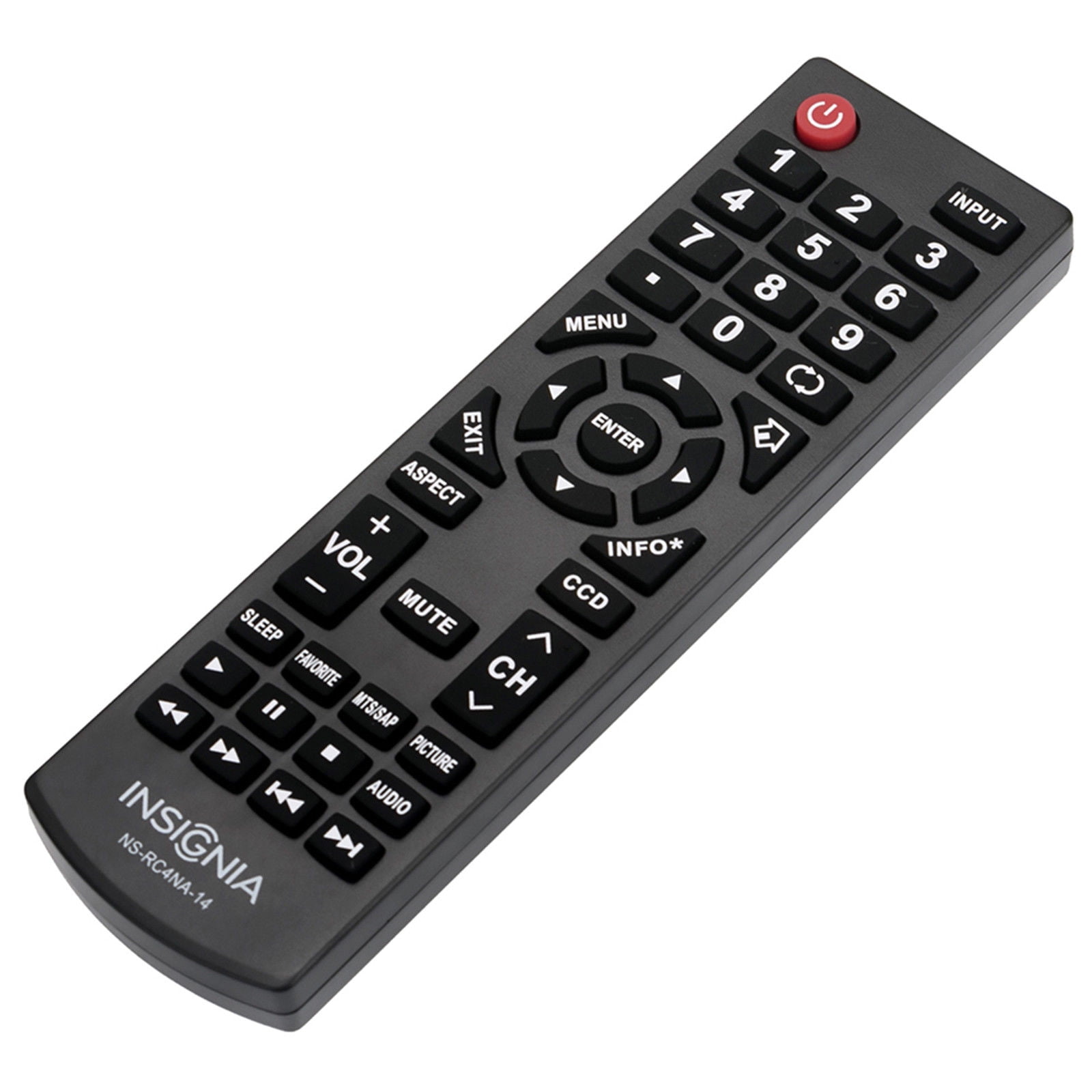 NS-RC4NA-14 Remote Control TV Controller For Most 2013//14 Insignia LCD LED TV