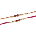 thumbnail image 2 of Set Of 2 Rakhee for Brother Raksha Bandhan Bracelet Unique Design Rakhi Bracelet Multi Design Beads Rakhee for Brother Raksha Bandhan Bracelet Bhaiya, 2 of 2