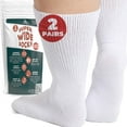 thumbnail image 1 of 2 Pares Calcetines Extra Anchos para Pies Hinchados Calcetines para Diabéticos para Hombres Calcetines Antideslizantes para Diabéticos Calcetines para Diabéticos Calcetines Hospitalarios para Hombres, 1 of 1