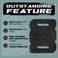 thumbnail image 3 of Peso para rucking Yes4All de hierro fundido de 4,5 kg con correas, 3 of 6