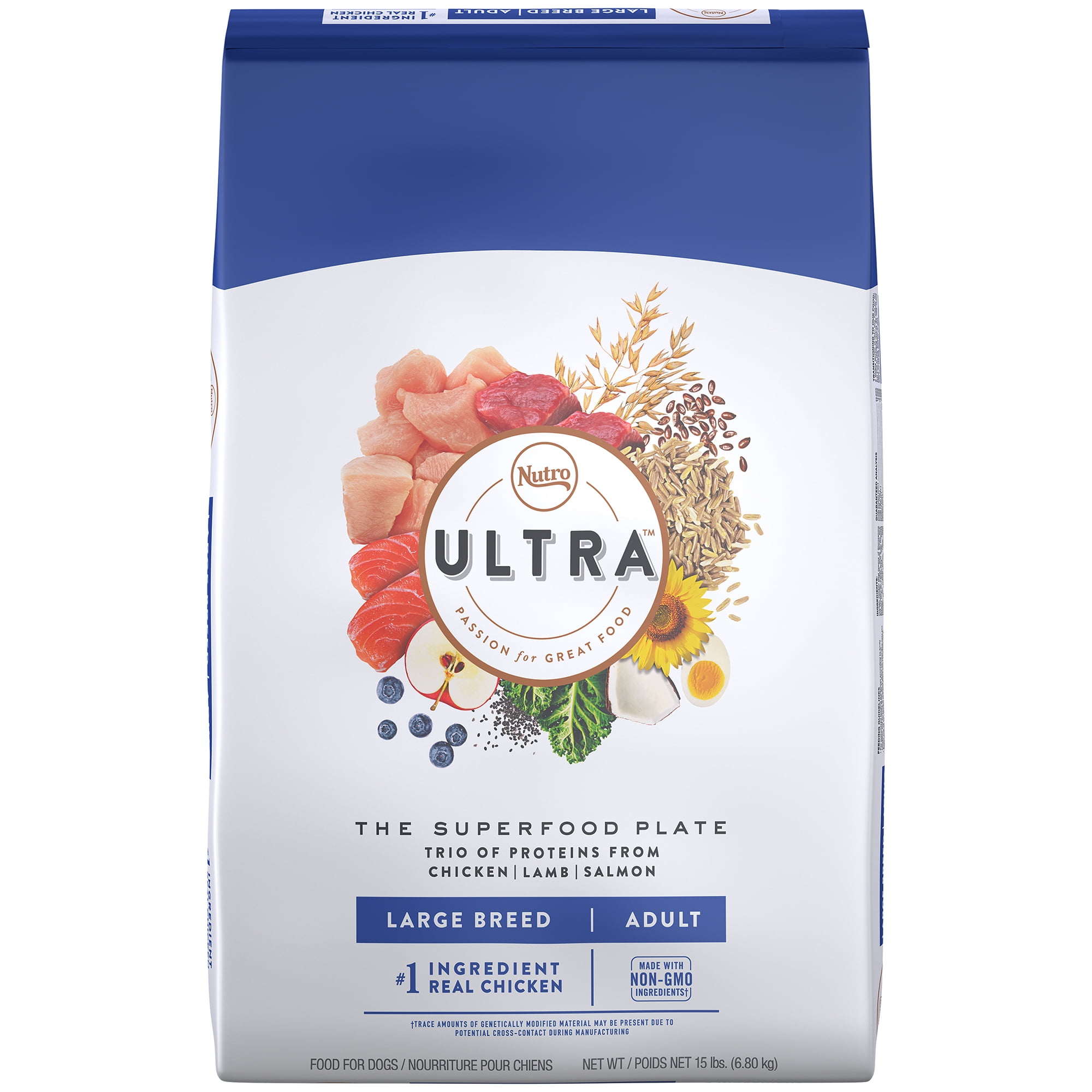 Photo 1 of Nutro Ultra Large Breed Adult Dry Dog Food, 15-lb bag --- exp 10/22