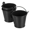 thumbnail image 1 of Cubos metálicos pequeños de 2"x2" Coloridos cubos lindos de caramelos pequeños cubos decorativos con asas negros 3 paquetes, 1 of 7