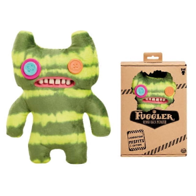 Divertido y feo monstruo Fuggler, juguete de peluche de dientes grandes, serie Fugguler, conejo chillón, ojos abiertos, bicho raro, lindo peluche, regalo de cumpleaños