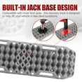 thumbnail image 4 of BUNKER INDUST Off-Road Traction Boards with Jack Base, Pair Recovery Tracks 4X4 Jeep Truck Tire Traction Mat with Bag - Sand,Mud,Snow Ladder Ramps(grey), 4 of 4