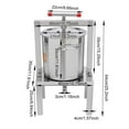 thumbnail image 3 of Denest 13.25L Fruit Press Honey Presser Stainless Pressing Plate Cider Wine Press New, 3 of 23