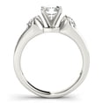 thumbnail image 2 of Silvago Jewelry 1.7 Ct Radiant Cut Moissanite Ring - White Gold Plated Triple Stone Style with Double Prongs - Women’s Wedding & Engagement Jewelry Rings, 2 of 2