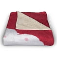 thumbnail image 2 of Creative Products Santa Face 50x60 Sherpa Fleece Blanket, 2 of 3