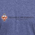 thumbnail image 3 of CafePress - Triangle Colored Coat Of Arms Men's Deluxe T Shirt - Mens Tri-blend T-Shirt, 3 of 4