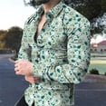 thumbnail image 3 of Camisas florales estilo playa hawaiano 2024 para hombre, camisa vintage con estampado 3D para hombre, camisa de manga larga con solapa y botón, primavera Y2k, 3 of 5